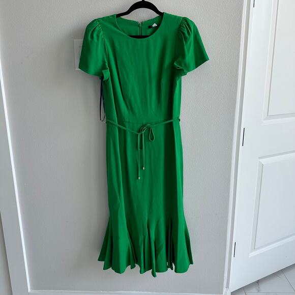Tommy Hilfiger Green Midi Dress Size 6 New - Picture 1 of 5